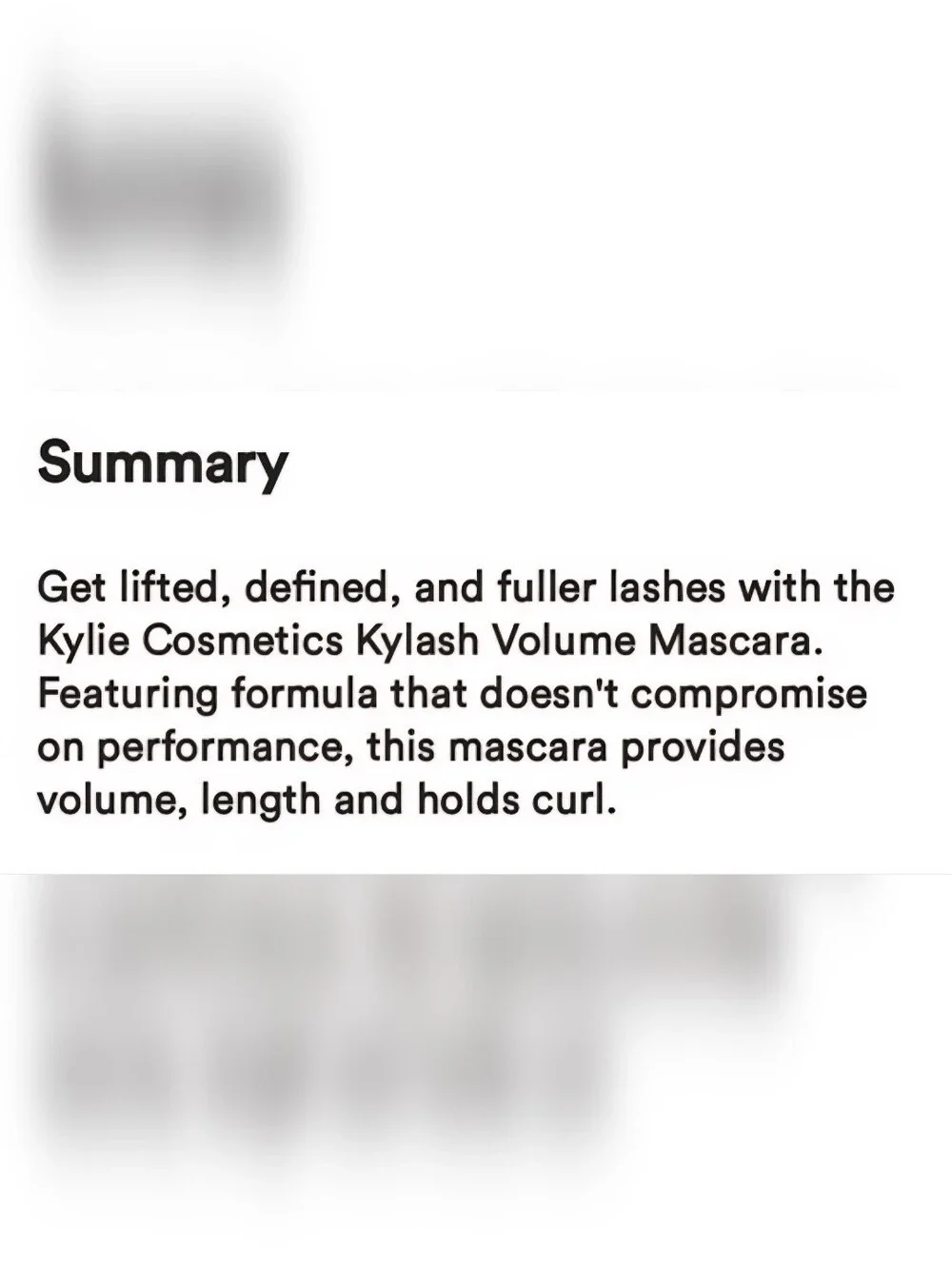 KYLIE COSMETICS KYLASH MINI VOLUME MASCARA IN BROWN.